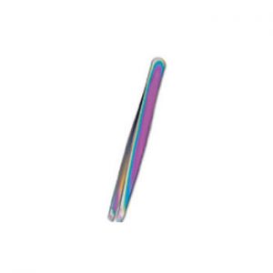 Professional Eyebrow Tweezers – Rainbow Color Stainless Steel