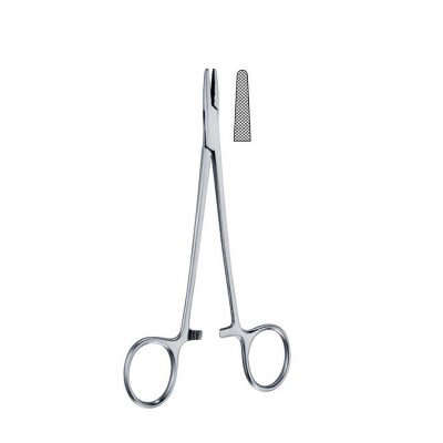Hegar - Baumgartner Needle Holder with serrated jaws