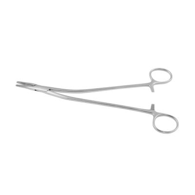 STRATTE Needle Holder – Double Bend, Curved Jaws