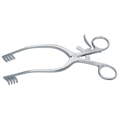 Adson Cerebellum Retractor 4 x 4 Prongs – Opening 7.6cm