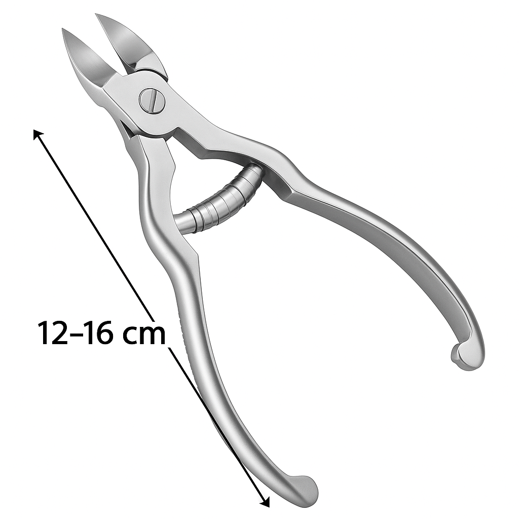 Wide jaw heavy duty nail clipper for hard toenails Stainless steel toenail clipper designed for thick and tough nails