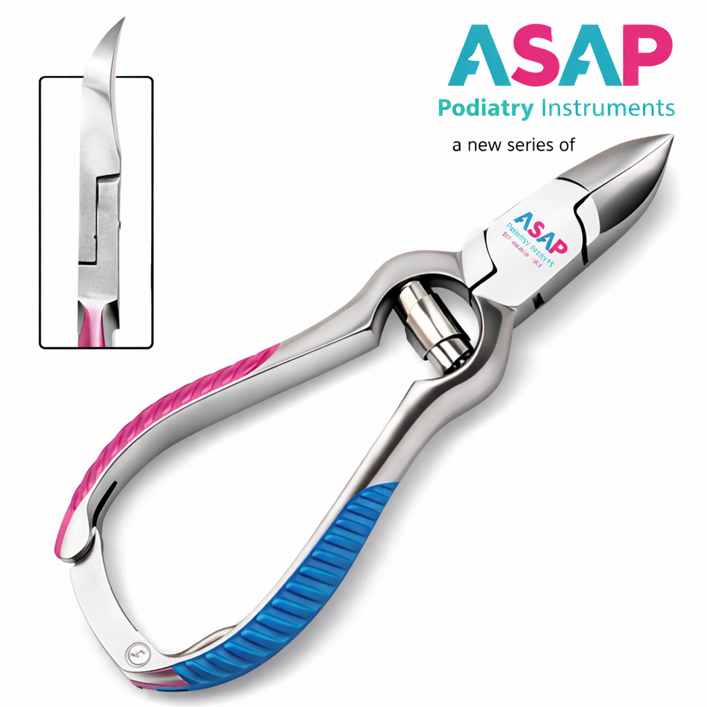 Moon shape podiatry nail clipper heavy duty mycotic nail nipper stainless steel