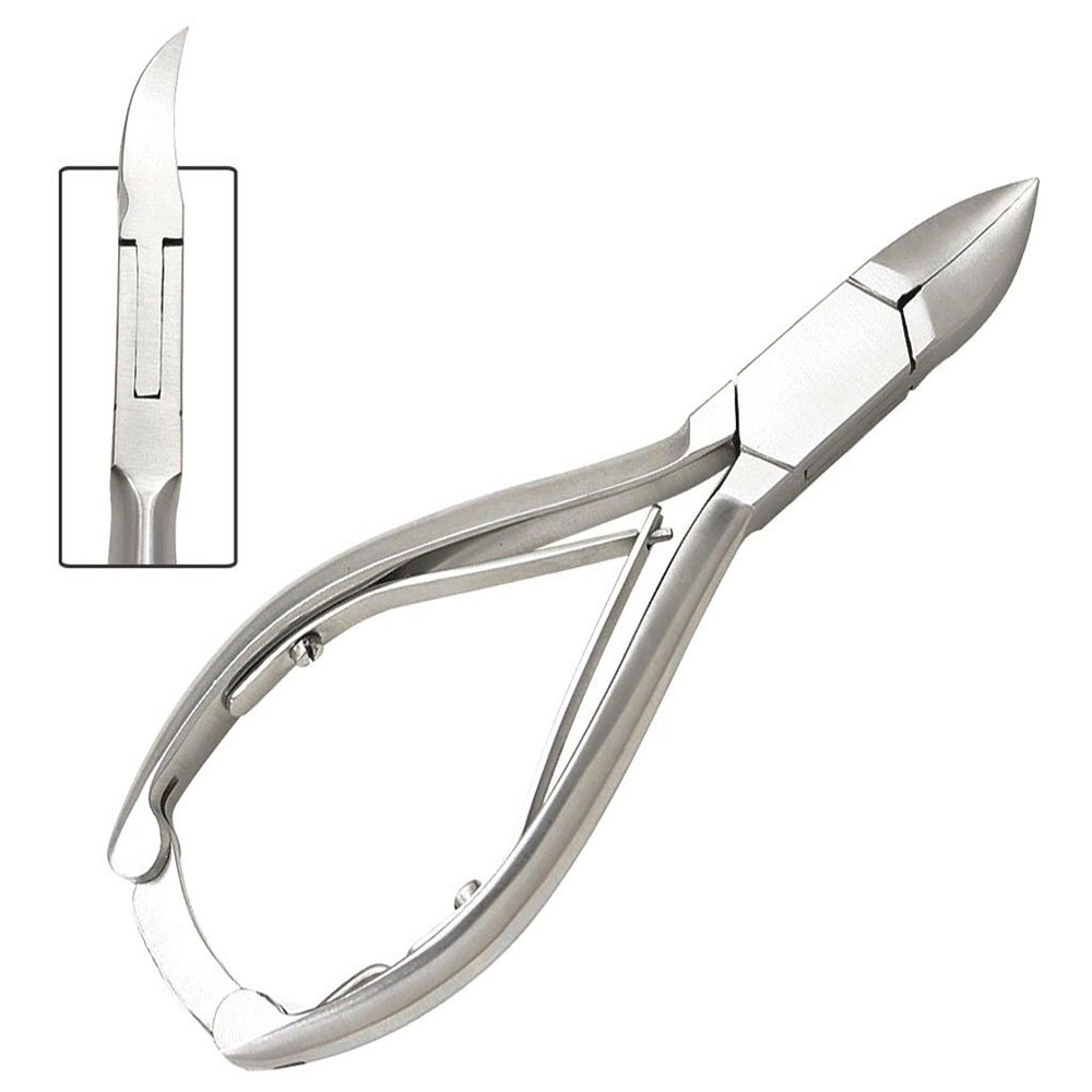 Heavy Duty Podiatry Instruments Ingrown Toenail Clipper 12 cm – Stainless Steel Surgical Nail Cutter with Ergonomic Non-Slip Handle for Thick and Ingrown Nails