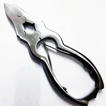 Mycotic nail nipper for thick fungal toenails podiatry tool
