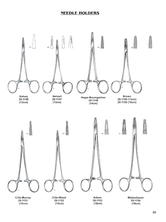 Needle Holder surgical instrument made of stainless steel for precise suturing