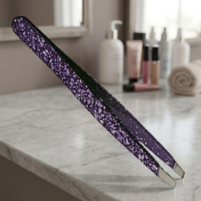 Professional Brow Shaping Tweezers Stainless Steel Precision Beauty Tool – Slanted Tip Stainless Steel